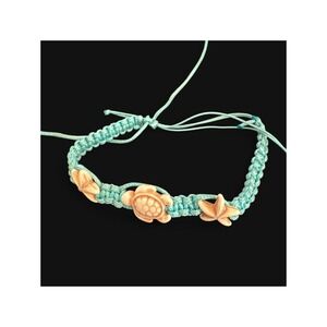 Macrame bracelet Women OS Blue Excellent Turtle Starfish Boho Beachy